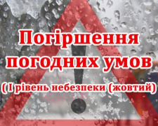 До уваги мешканців Авдіївки: очікується погіршення погодних умов