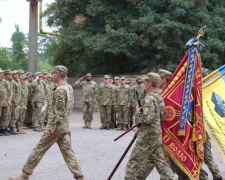 В Авдеевке освятили новый боевой флаг 72-й бригады (ФОТО)