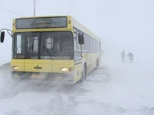 Снежные заметы стали причиной отмены рейсов Авдеевка – Покровск