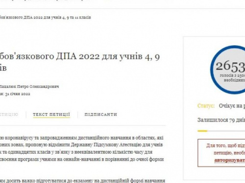 Петиция об отмене ГИА в школах набрала более 25 тыс. подписей. Теперь на нее должен ответить Зеленский