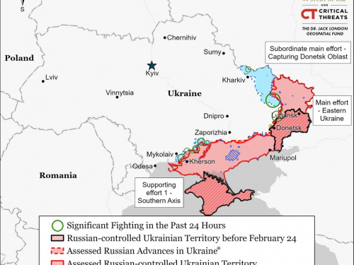 Наступ ЗСУ на Донбасі і Херсонщині: опублікувано карту боїв