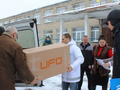 В Красногоровку доставили обогреватели (ФОТО)