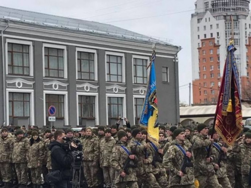 В Белой Церкви встретили защитников Авдеевки: фоторепортаж