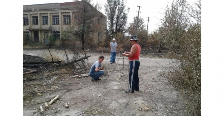 Прифронтовые Пески подключили к электроэнергии (ФОТОФАКТ)