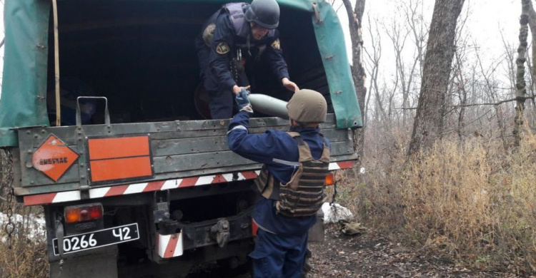 Взрывную опасность уничтожили на Донбассе