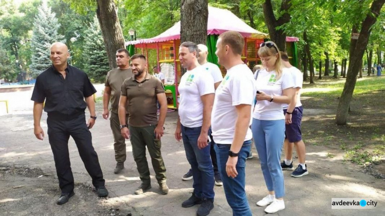 В Авдіївці відкрили активний парк соціального проєкту Президента України