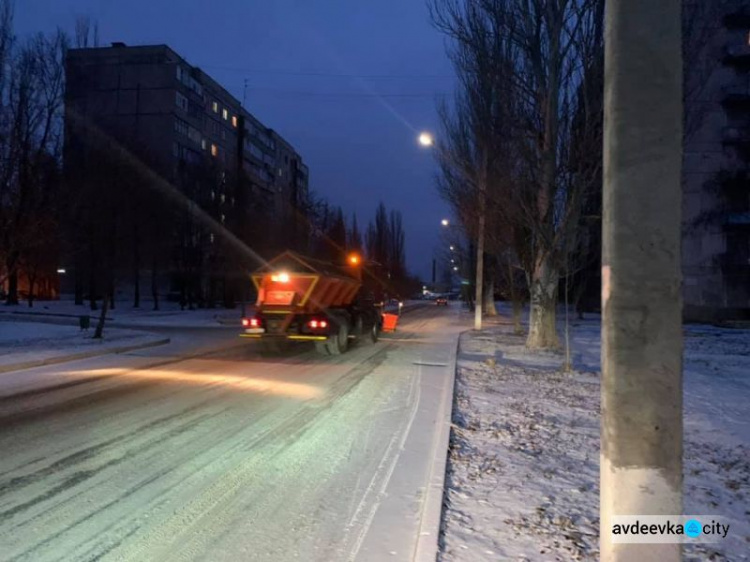 Вниманию авдеевских водителей: на дорогах гололедица