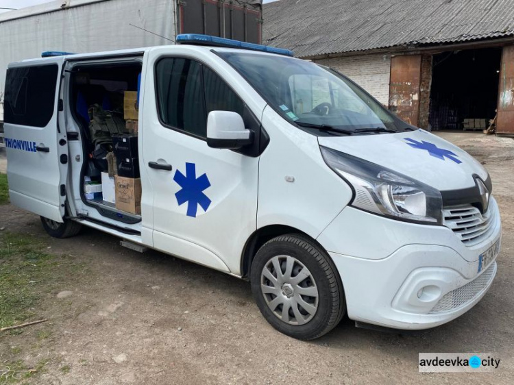 В автопарку Авдіївської громади з'явився сучасний реанімобіль-француз 