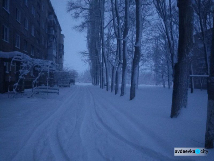 Греческий циклон достиг Авдеевки (ФОТОФАКТ)