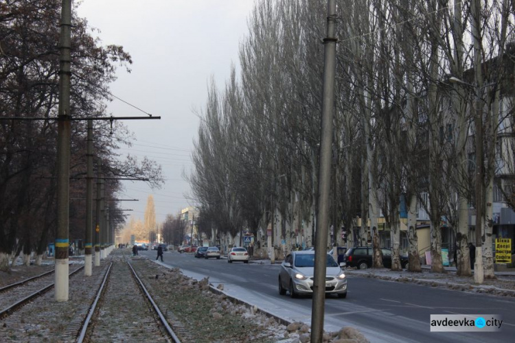 Улицы Авдеевки превратились в каток (ФОТОФАКТ)