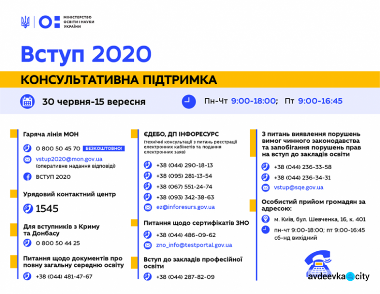 Информацию по вступительной кампании студенты могут получить по телефону и онлайн