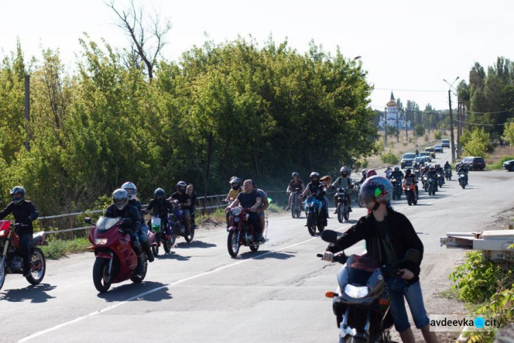 На День города в Авдеевке прошел мотопробег