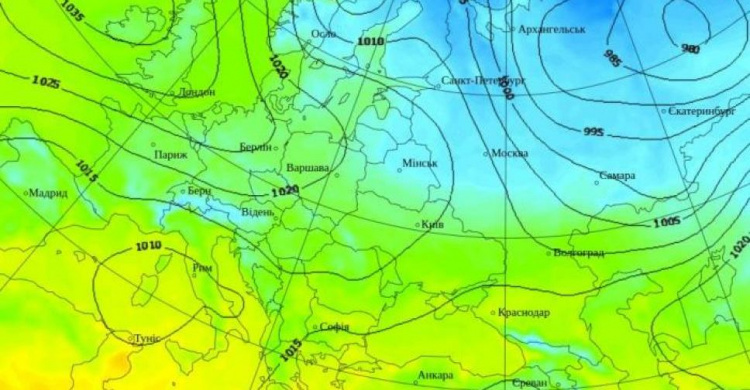 В Україну йдуть сильні вітри з дощем