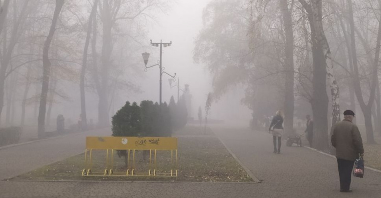 Авдеевка в плену тумана (ФОТОФАКТ)