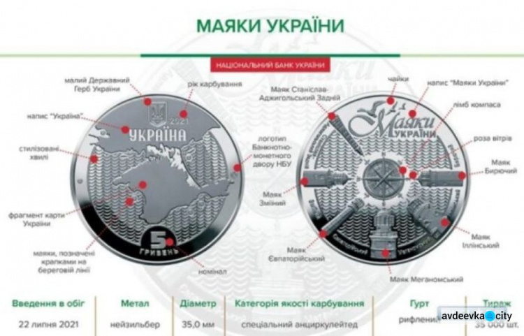 Маяк острова Змеиный изобразили на новой памятной монете