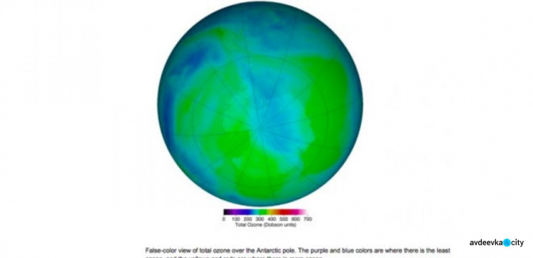 Над Антарктикой закрылась рекордная озоновая дыра