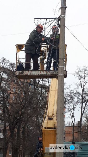 Центральный проспект Авдеевки засияет праздничными огнями. ФОТОФАКТ