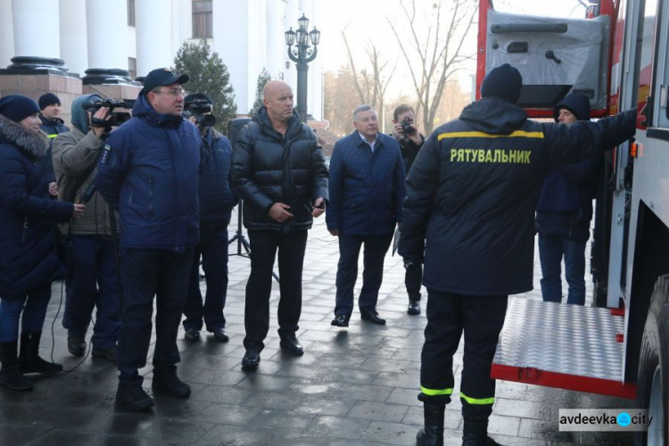 Спасатели Донетчины получили новую технику (ФОТО + ВИДЕО)