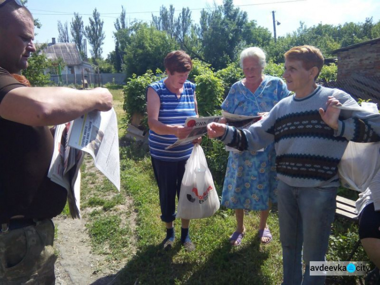 Представители Cimic Avdeevka обеспечили доставку продуктов в прифронтовую зону