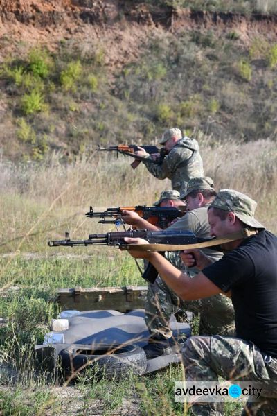 Готовы к бою: бойцы из «Киева» тренировались в районе Авдеевки (ФОТО)