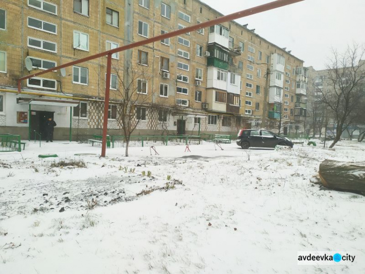 В Авдеевку пришла зима.ФОТО/ВИДЕО