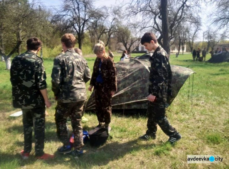 Авдеевские «соколята» обустроили палаточный городок на Киевщине (ФОТО)