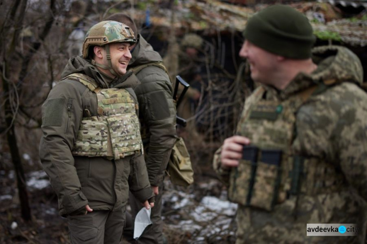 Президент побував на передовій у зоні проведення ООС на Донбасі