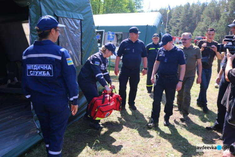 В Донецкой области 16 единиц техники и более 50 спасателей тушили лесной «пожар» (ФОТО)