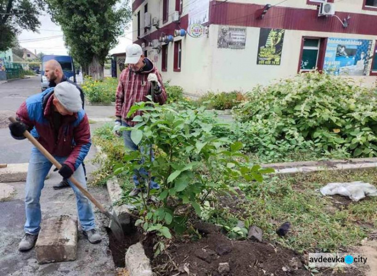 Комунальники Авдіївки облаштовують у місті нові пішохідні зони